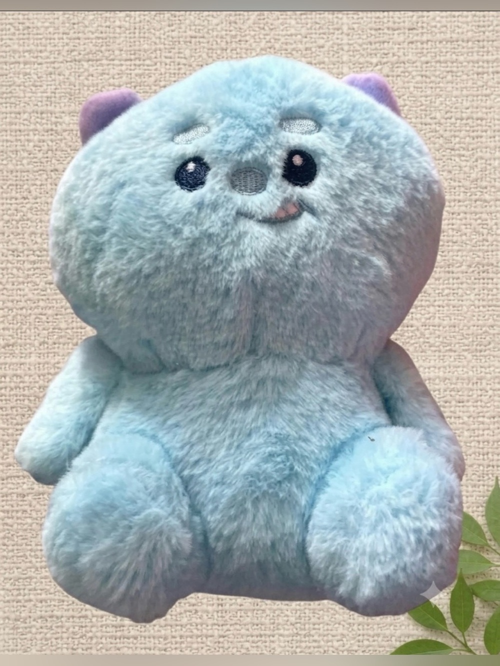 Light Blue Kawaii Plush Toy - 10” Cute Pastel Stuffed Animal